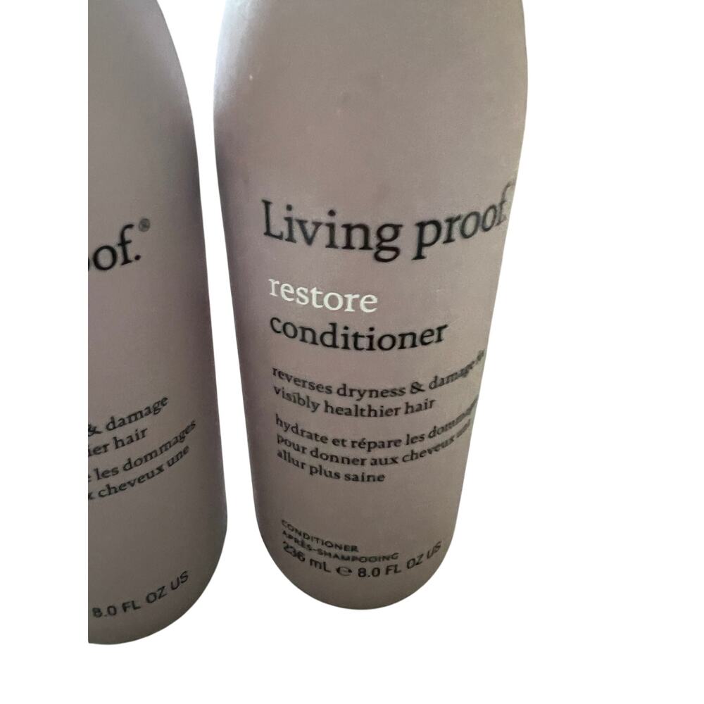 Living Proof Restore Shampoo & Conditioner Duo Set 8.0 Fl Oz Each Full Size - Picture 5 of 7